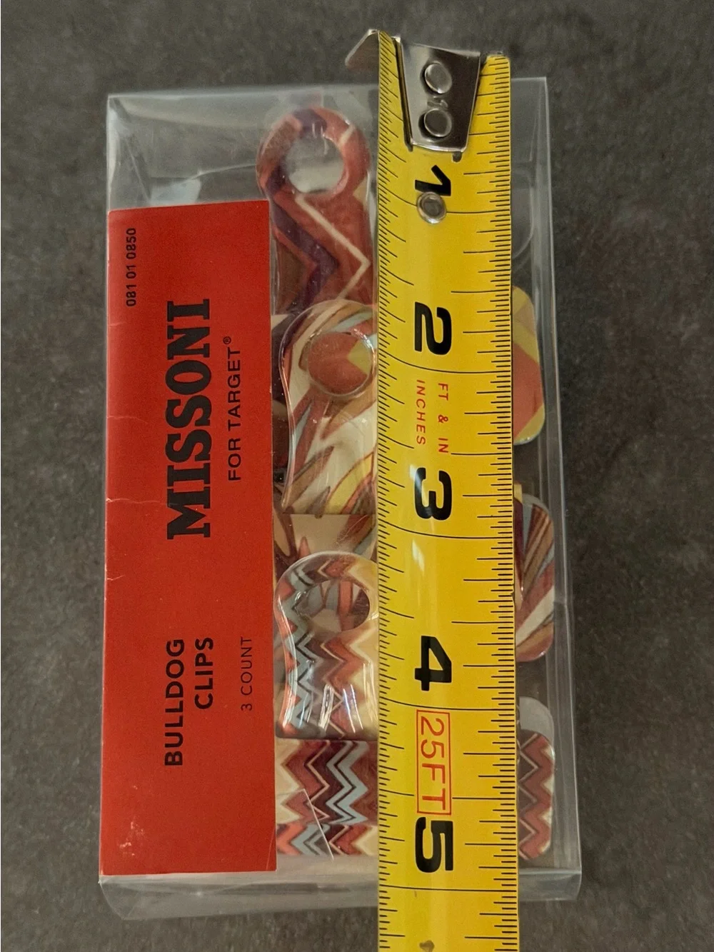 Missoni for Target Brown & Multi Bulldog Clips - 3 Count